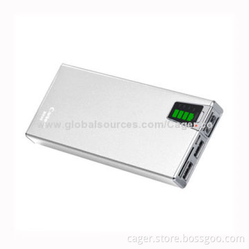 20,000mAh USB Power Bank, Metal Housing, Sized *70*170mm